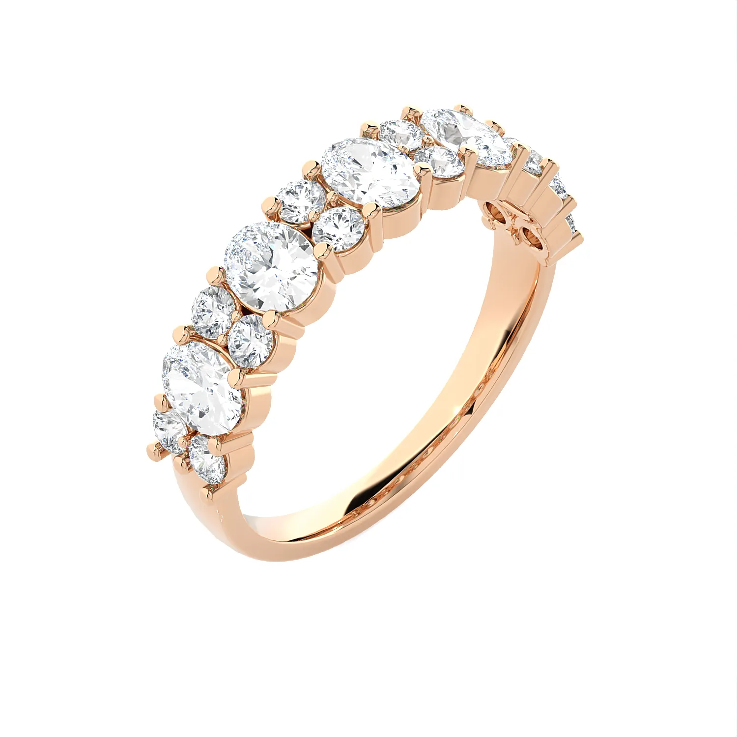 1 1/2 ctw Multi-Shape Lab Grown Diamond Anniversary Ring