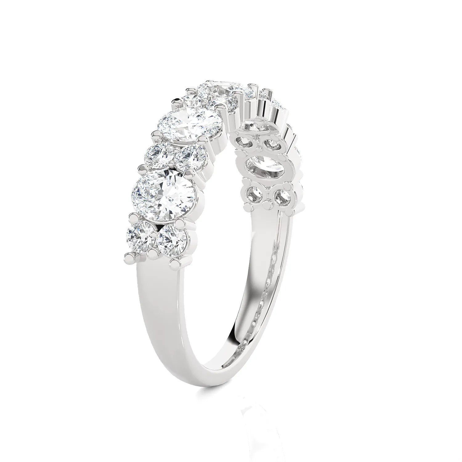 1 1/2 ctw Multi-Shape Lab Grown Diamond Anniversary Ring