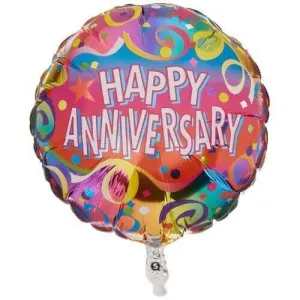 18" Anniversary Confetti Mylar Balloon #149