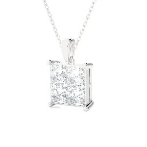 2 3/4  ctw Round Lab Grown Diamond Solitaire Pendant