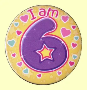 6th Birthday Badge