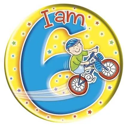 6th Birthday Badge