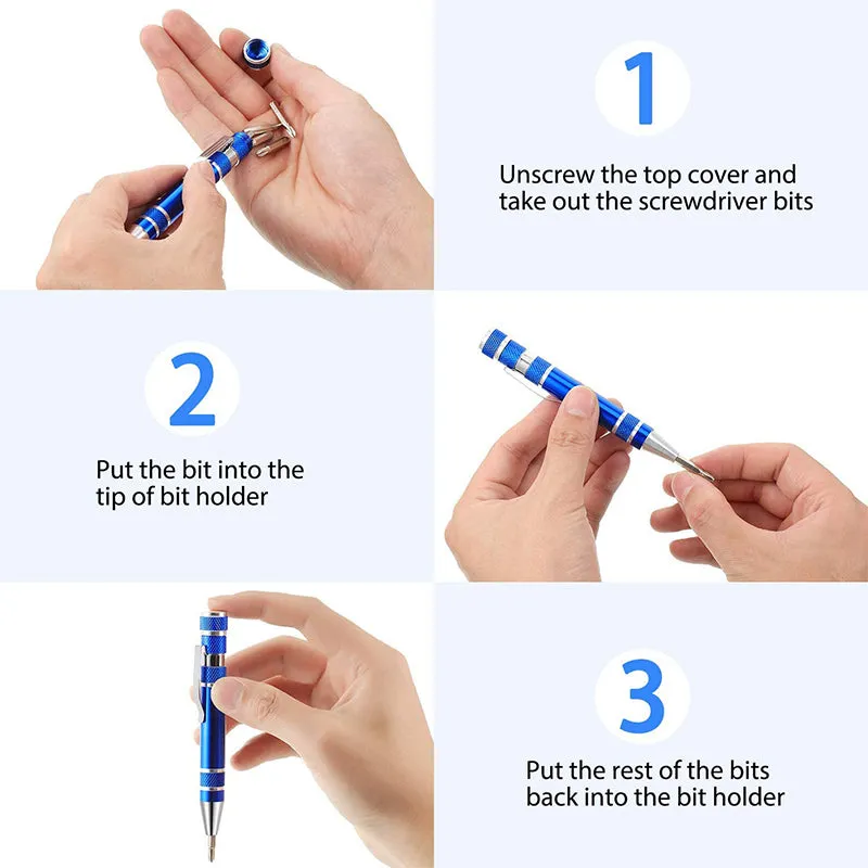 8 in 1 Precision Screwdriver Pen