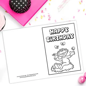 Abby from Sesame Street Birthday Card