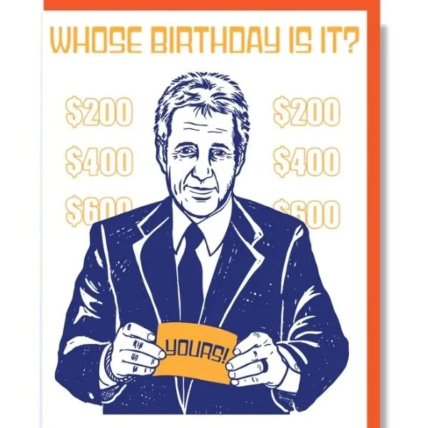 Alex Trebek Birthday Card