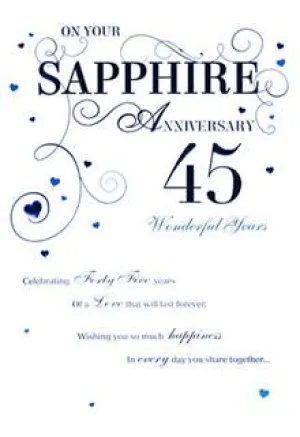 Anniversary 45th Sapphire - Wonderful Years