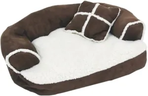 Aspenpet 28377 Sofa Bed with Pillow, 20 in L, 16 in W, Polyester Fiber Fill, Assorted :EA: QUANTITY: 11