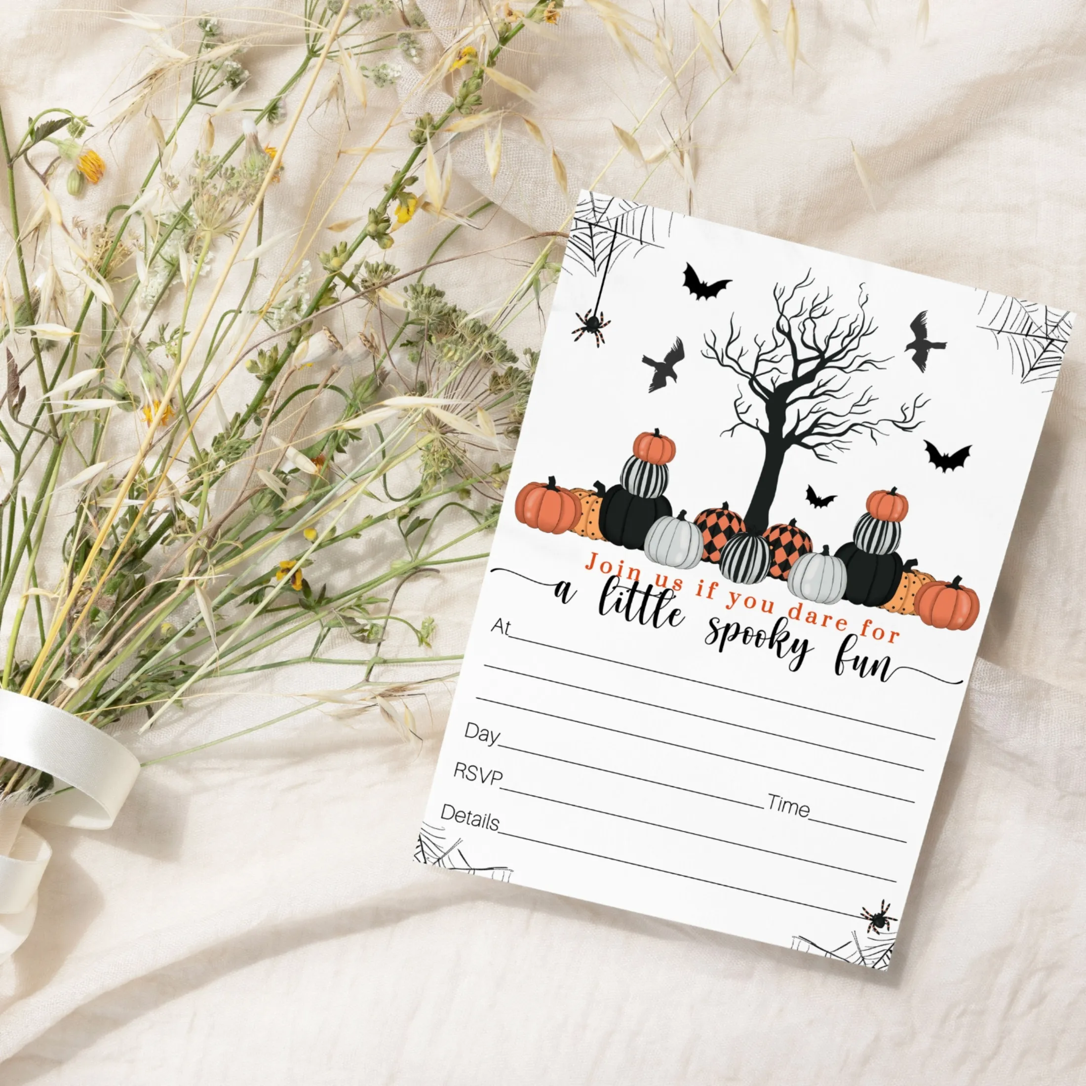 Bewitched Halloween Invitations - 25ct, Versatile, 5x7