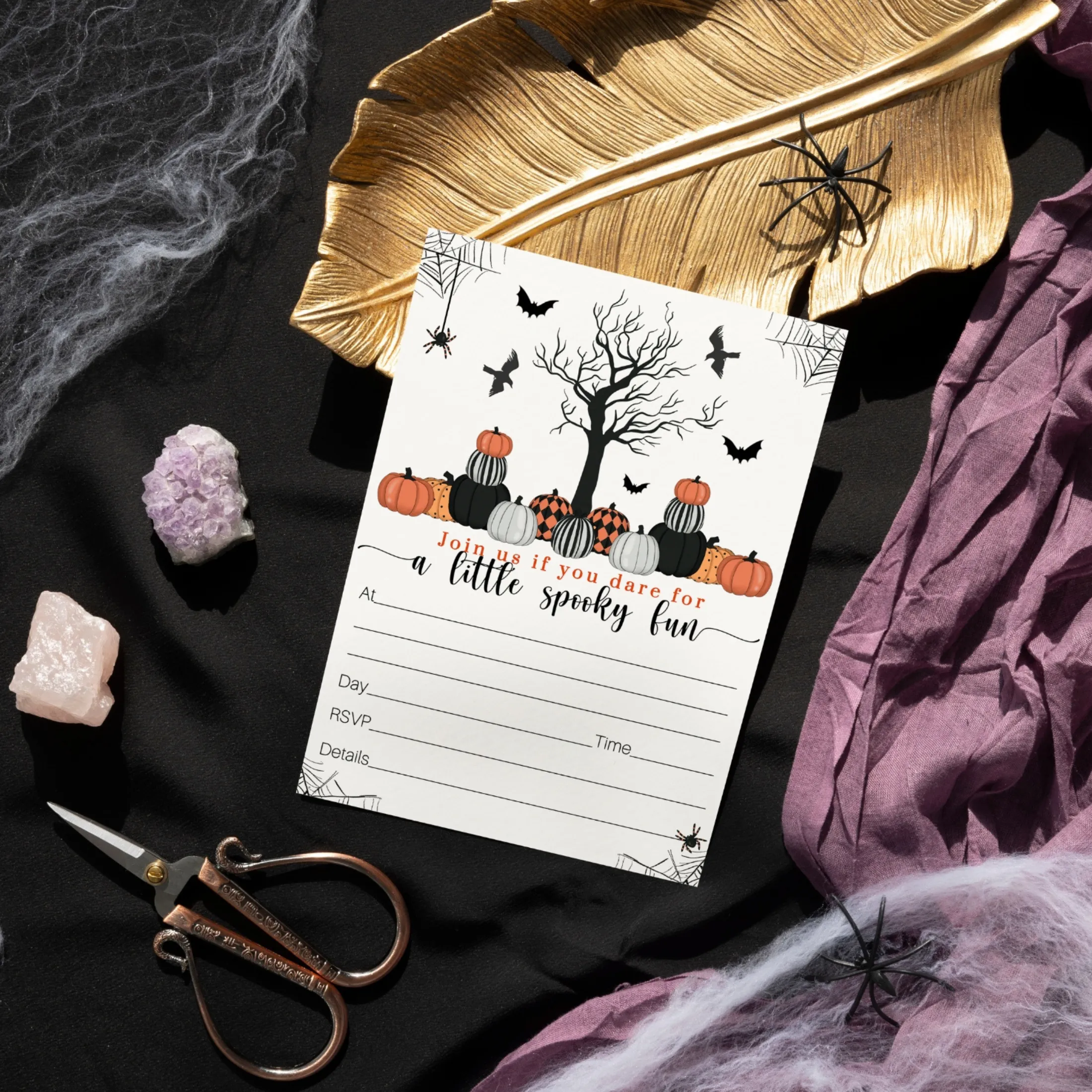 Bewitched Halloween Invitations - 25ct, Versatile, 5x7