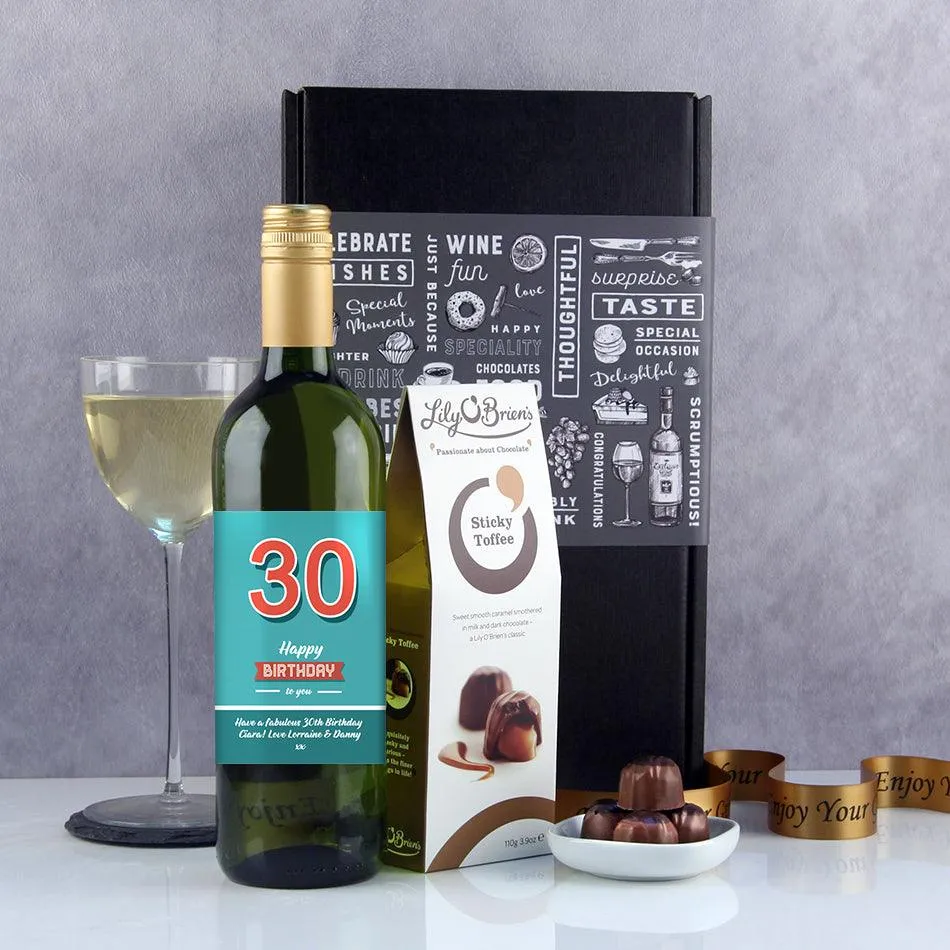 Big Numbers Personalised Wine Gift