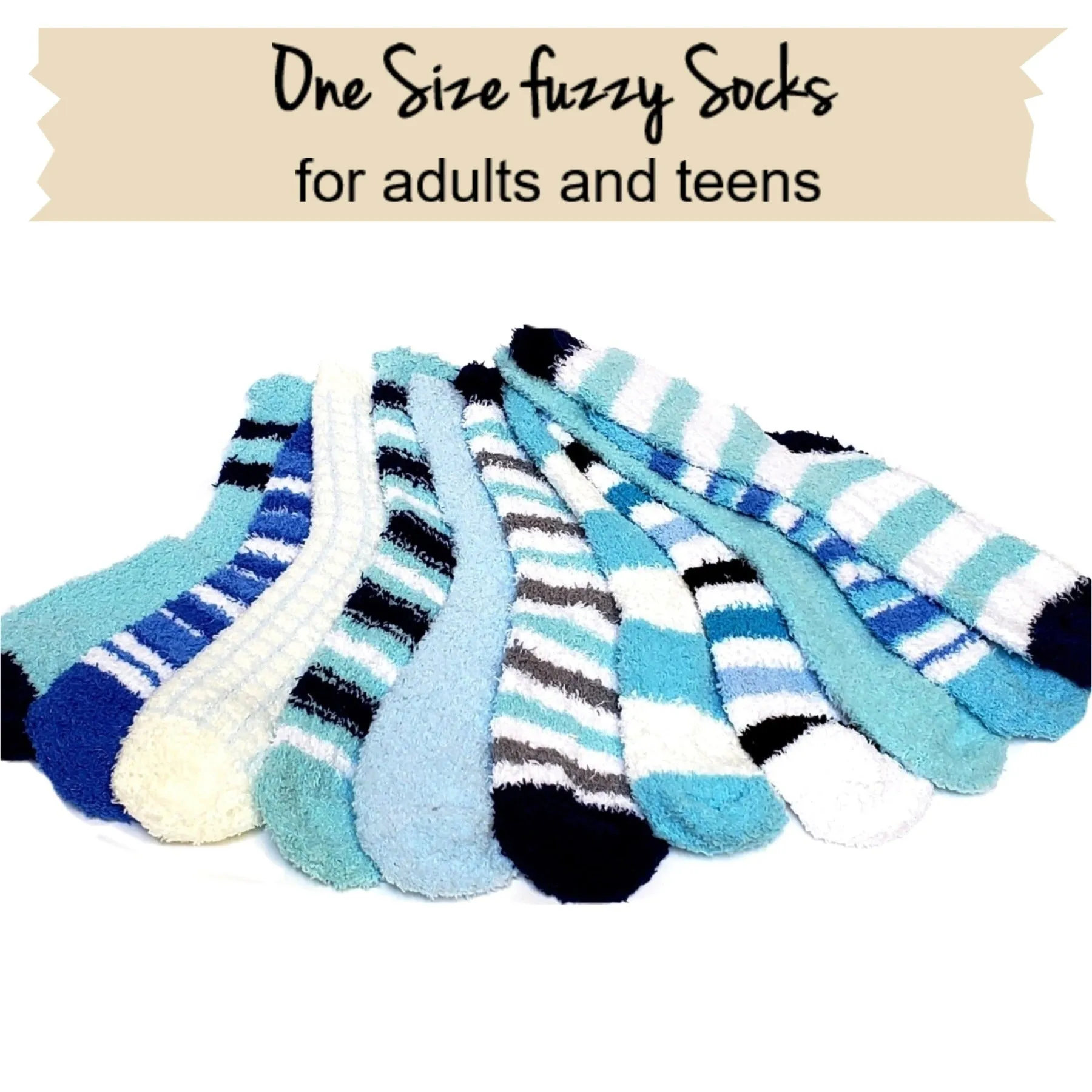 Blue lollipop socks