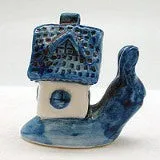 Ceramic Miniatures Animals Delft Blue Snail