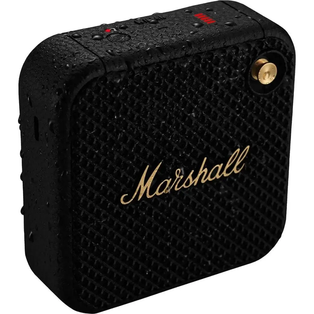 Certified Refurbished - Marshall - Willen BT Portable Speaker - Black & Brass