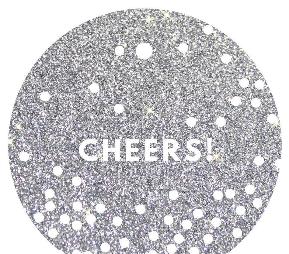 Cheers! Circle Gift Tags, Modern Style