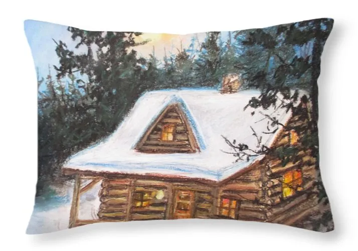 Cozy Cabin - Throw Pillow