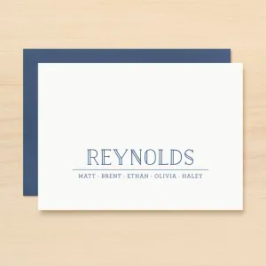 Crew Family Personalized Stationery