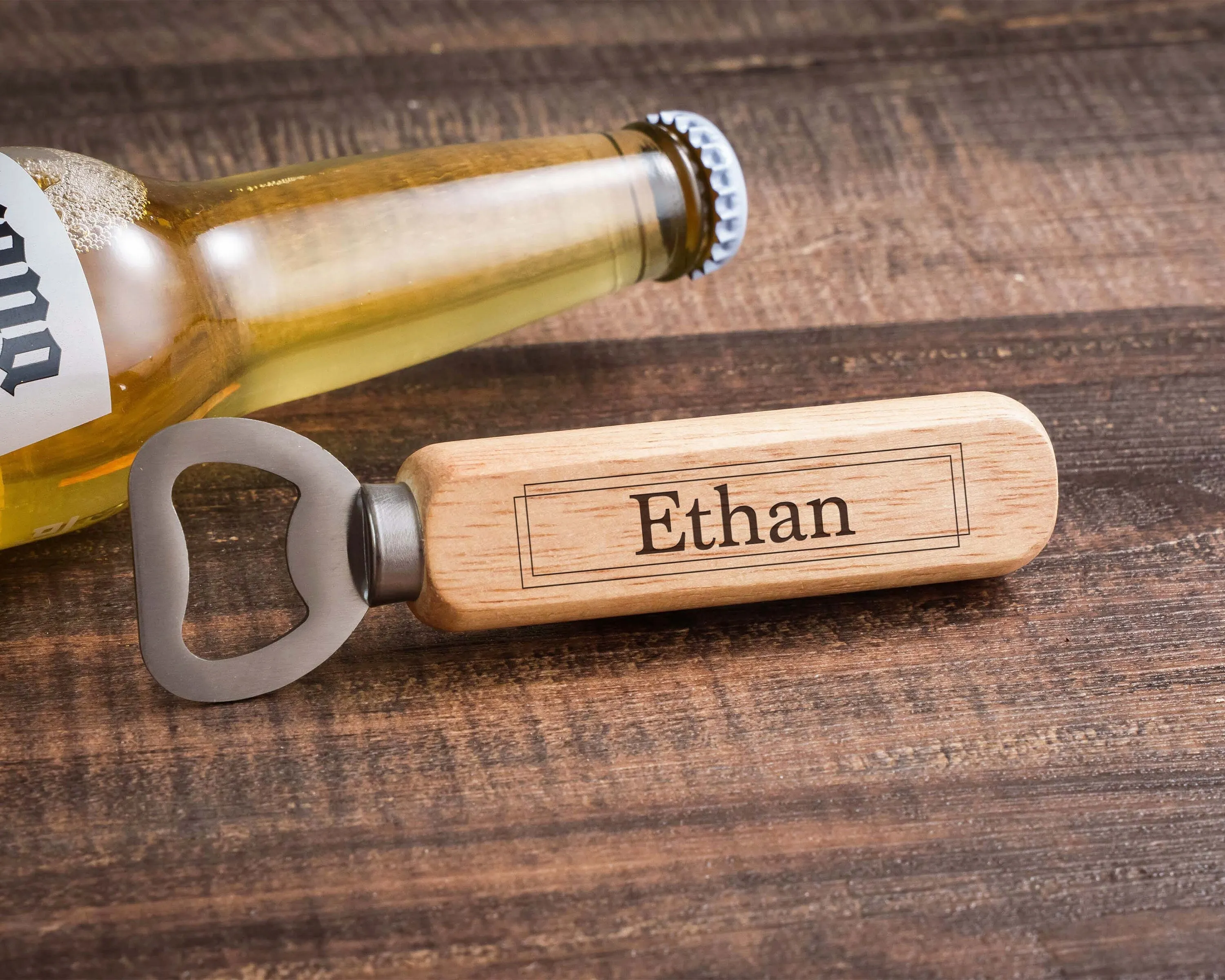 Custom Christmas Gift idea Engraved Groomsmen Gift Wooden Bottle Opener, Personalized Bottle Opener, Wedding Party Gifts, Bottle Opener Gift