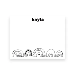 Cute Rainbows Personalized Stationery