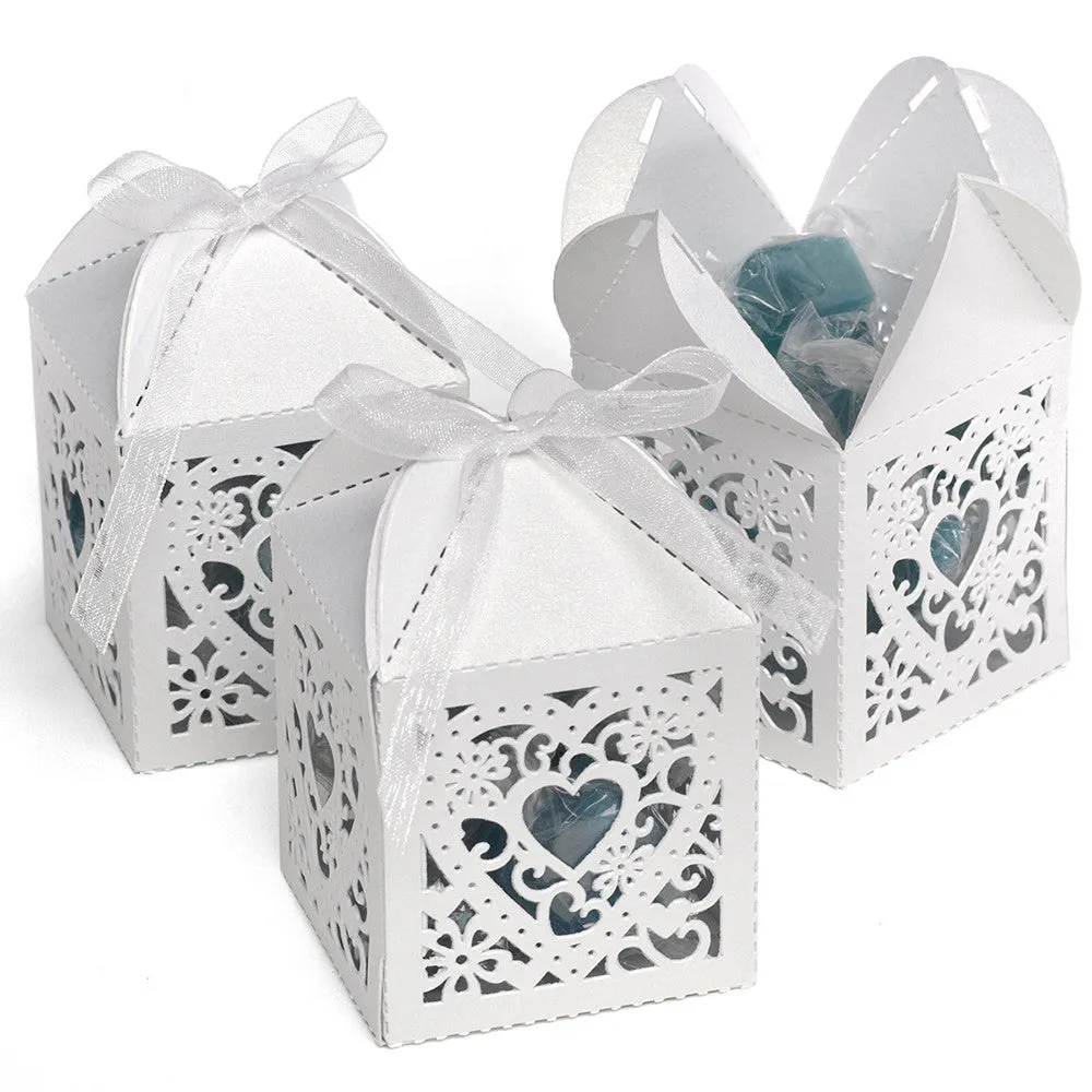 Decorative Die Cut Wedding Favor Boxes (Pack of 25)