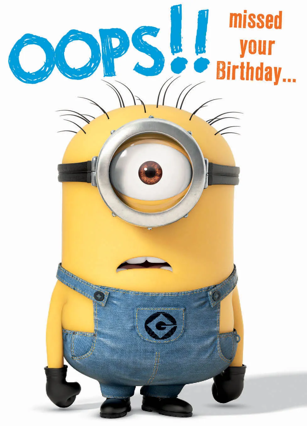 Despicable Me Minions Belated Birthday Card