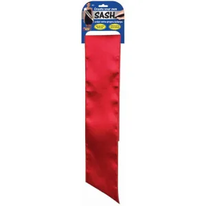 Do it Yourself Satin Sash - Red