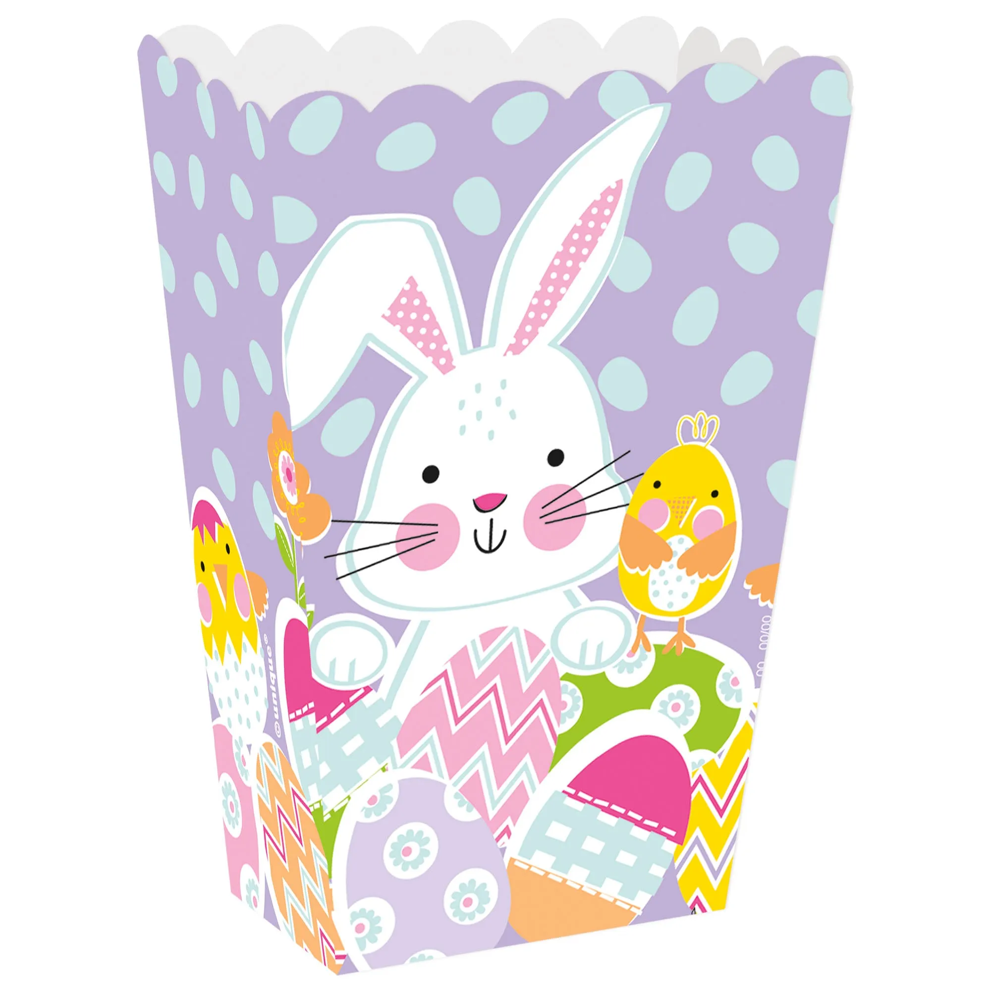 Easter Bunny Rabbit Lavender Treat Boxes & Party Favor Boxes, 12 Count