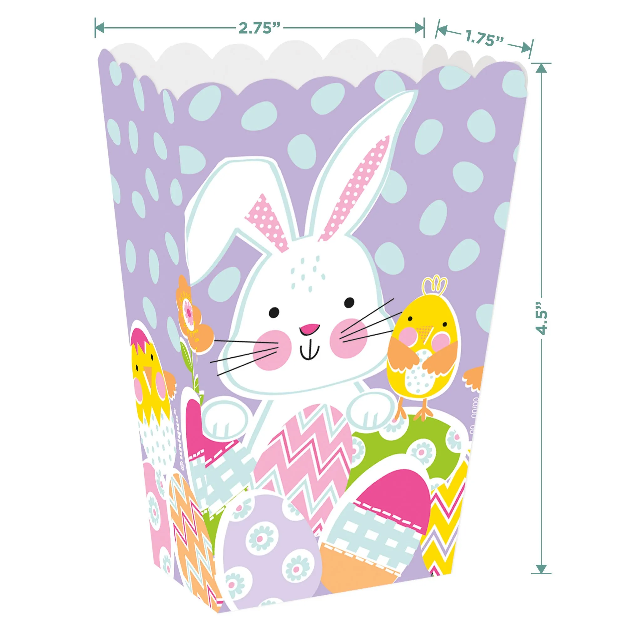 Easter Bunny Rabbit Lavender Treat Boxes & Party Favor Boxes, 12 Count