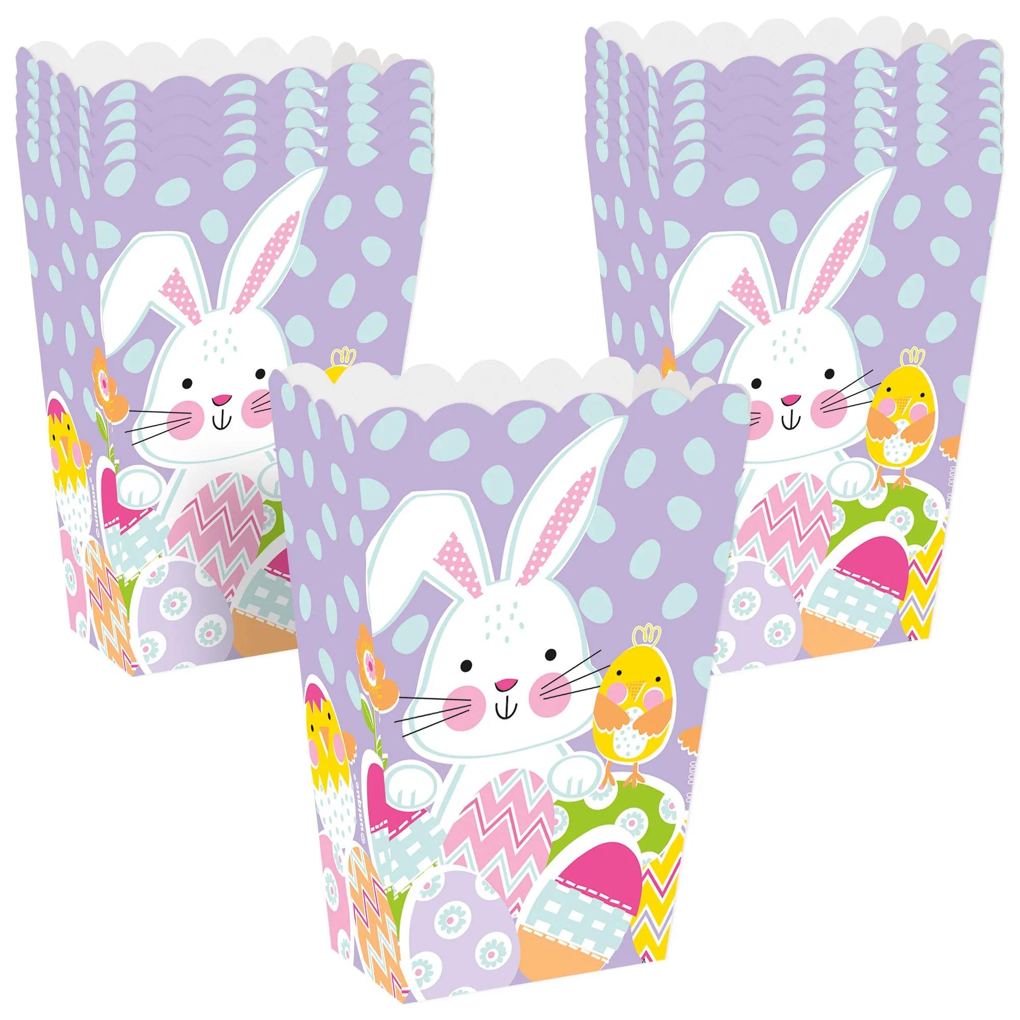 Easter Bunny Rabbit Lavender Treat Boxes & Party Favor Boxes, 12 Count