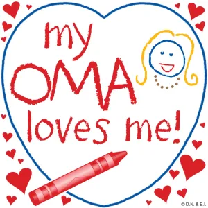 German Magnet "My Oma Loves Me"