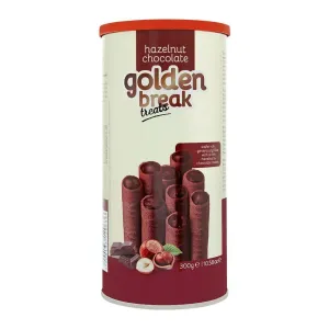 Golden Break Hazelnut Filling Wafer Rolls 300g