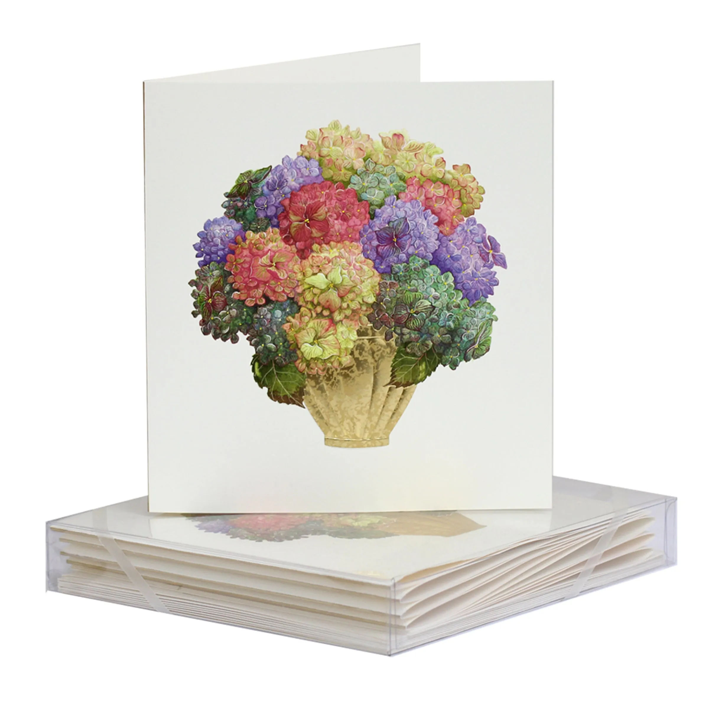 Hydrangea Bouquet Note Cards, Set of 8