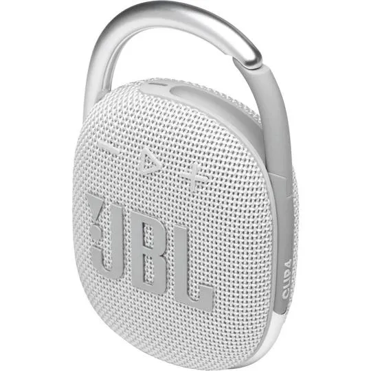 JBL Clip 4 Portable Bluetooth Speaker White 5059179