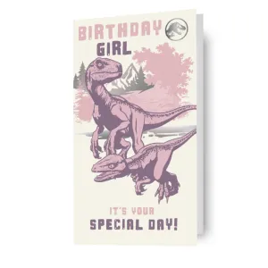 Jurassic World 'Special Day!' Birthday Girl Card