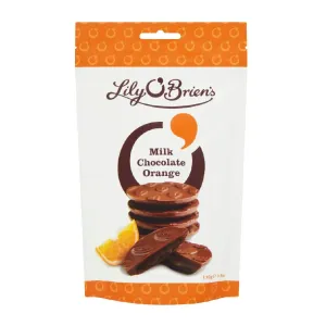 KA209 Lily O'Brien's Milk Choc Orange Bag - 100g (Pack 7)