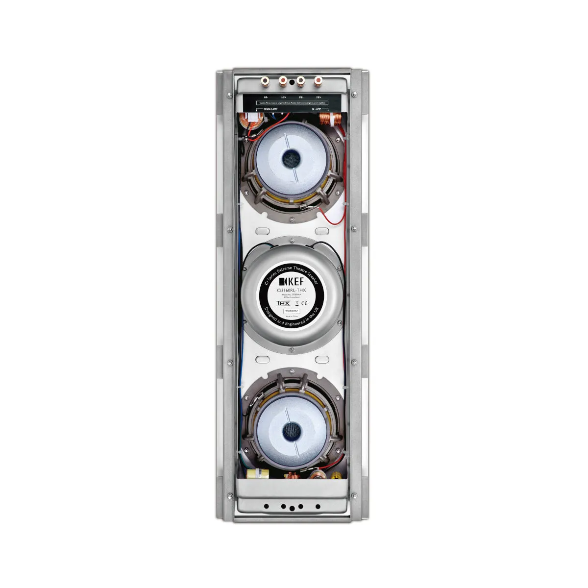 KEF Ci3160RL-THX Extreme In-Wall THX Ultra2 Speaker - Silver - Each