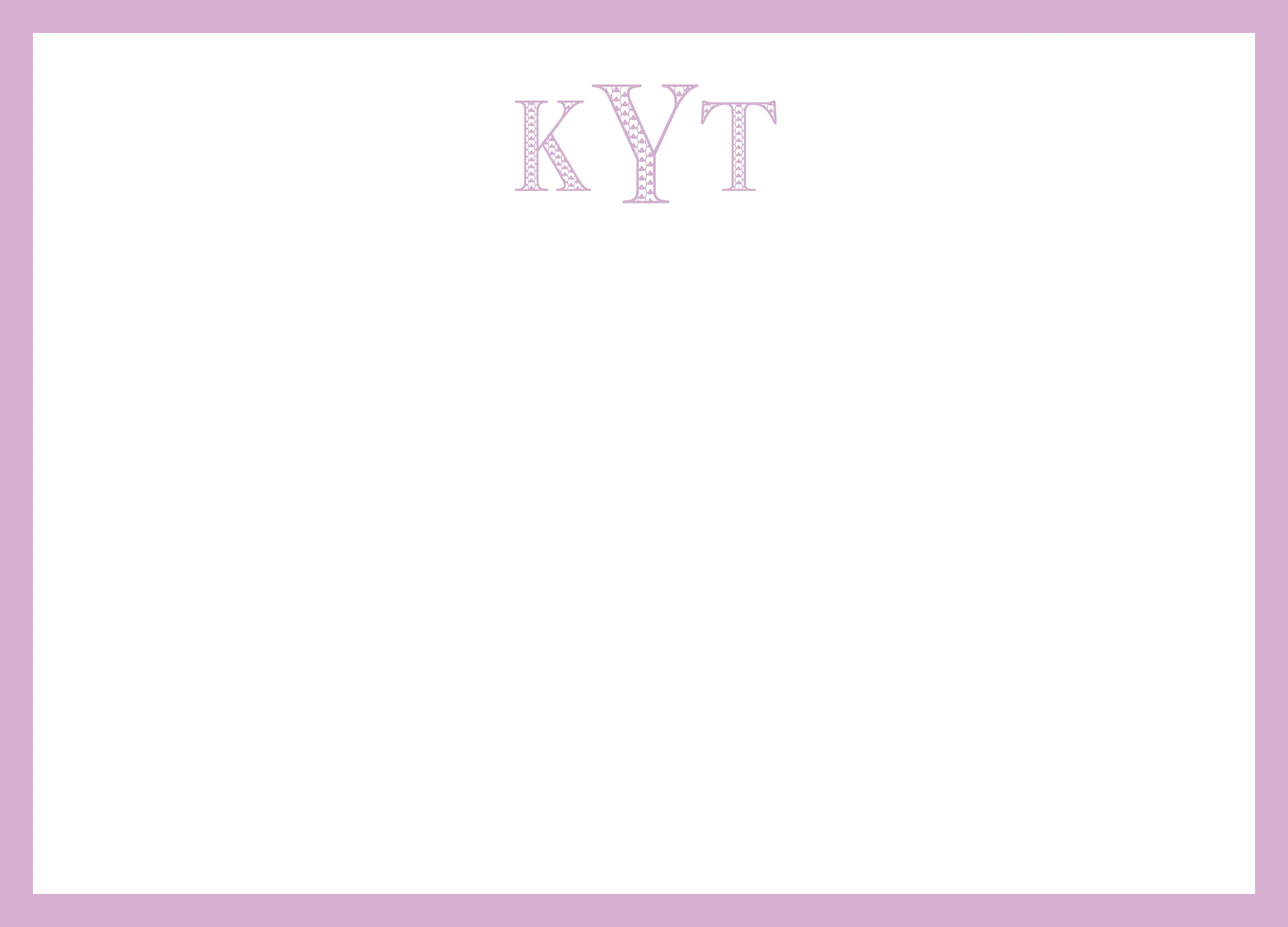 Kennedy Monogram Note Cards