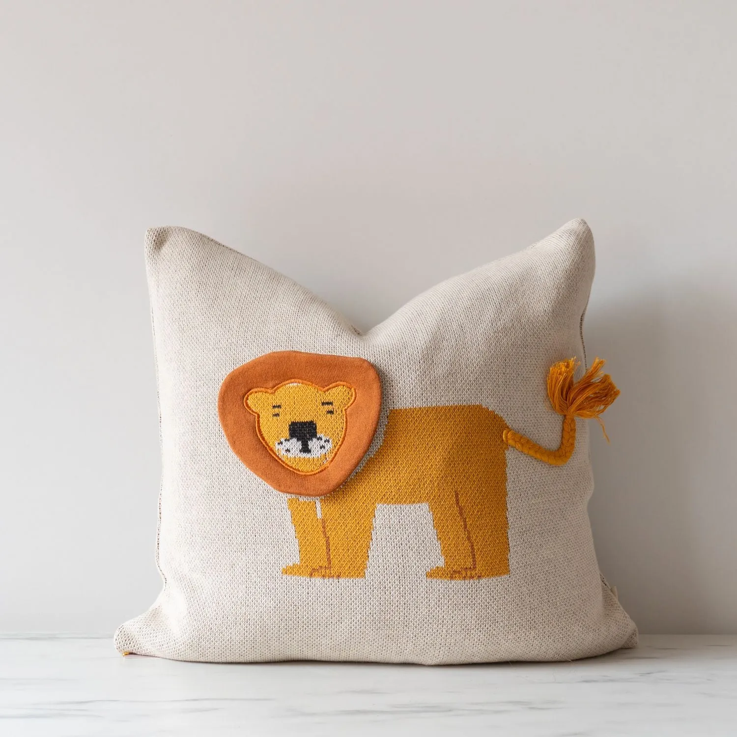 Knit Animal Children's Pillow