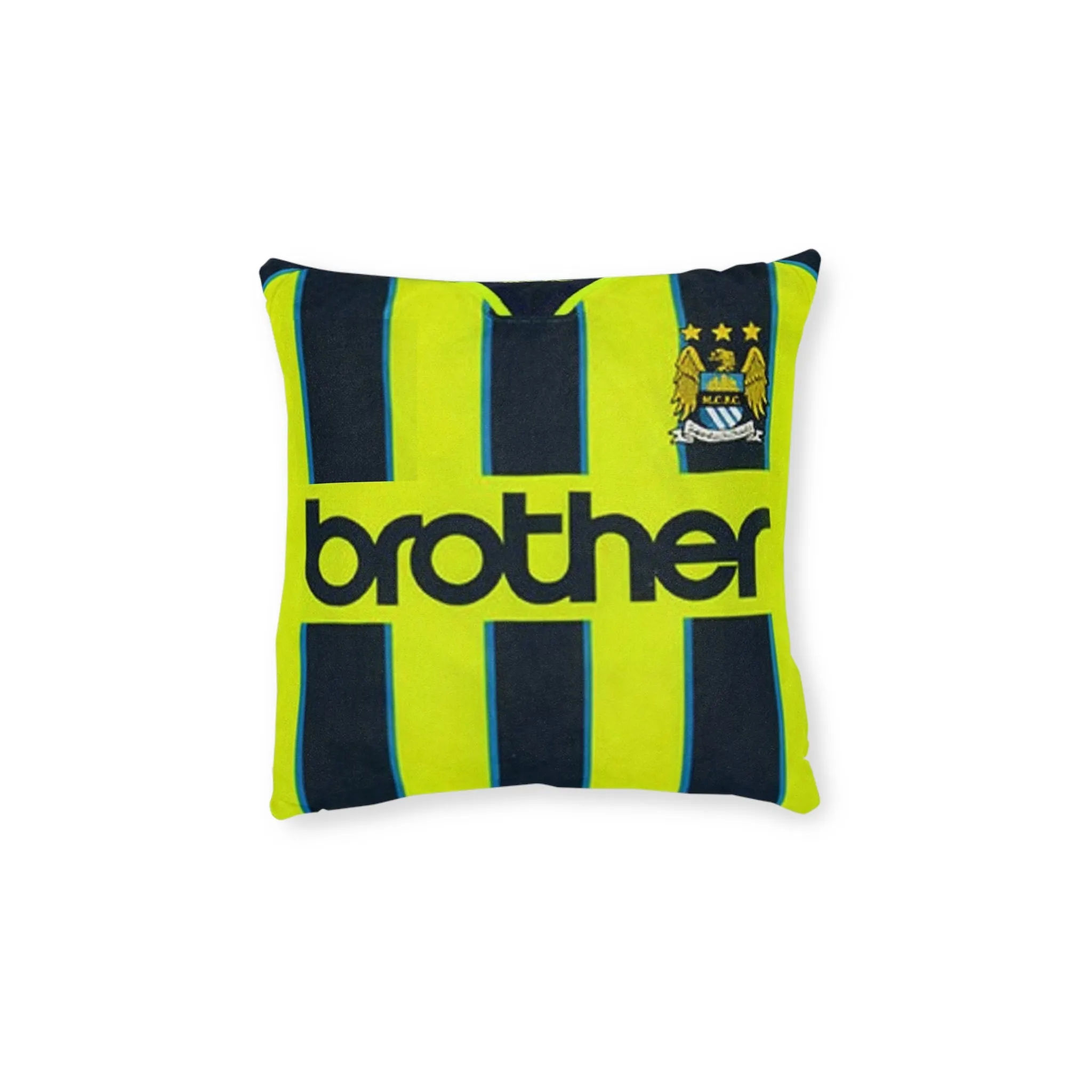 Man City Retro Away Kit - Square Pillow