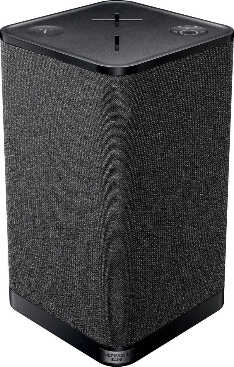 Manufacturer refurbished - Ultimate Ears - HYPERBOOM Portable Bluetooth Waterproof Party Speaker with Big Bass - Black