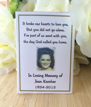 memorial seed packets favors gift