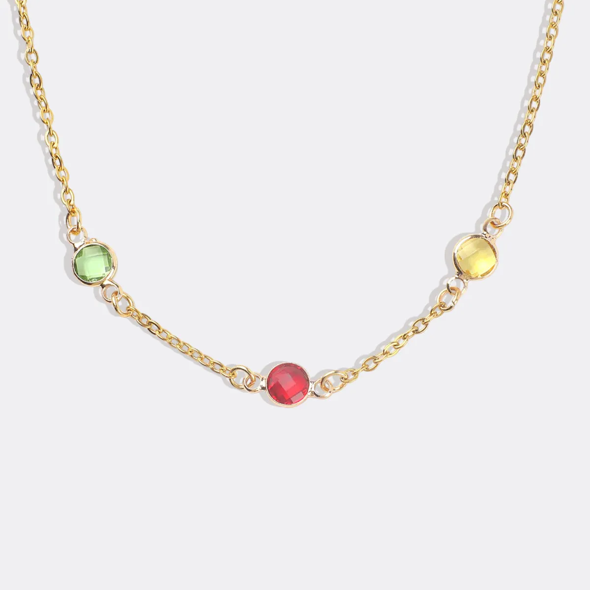 Multi-Stone Birthstone Necklace