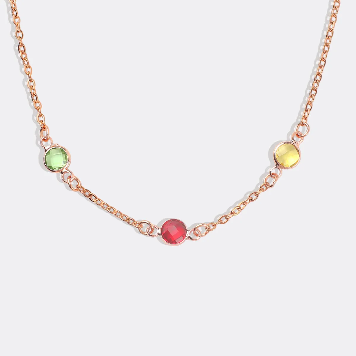 Multi-Stone Birthstone Necklace