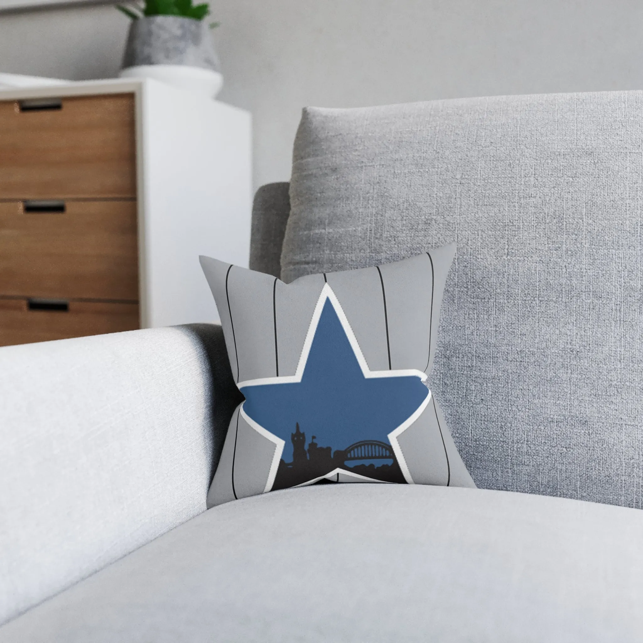 Newcastle Retro STAR - Square Pillow