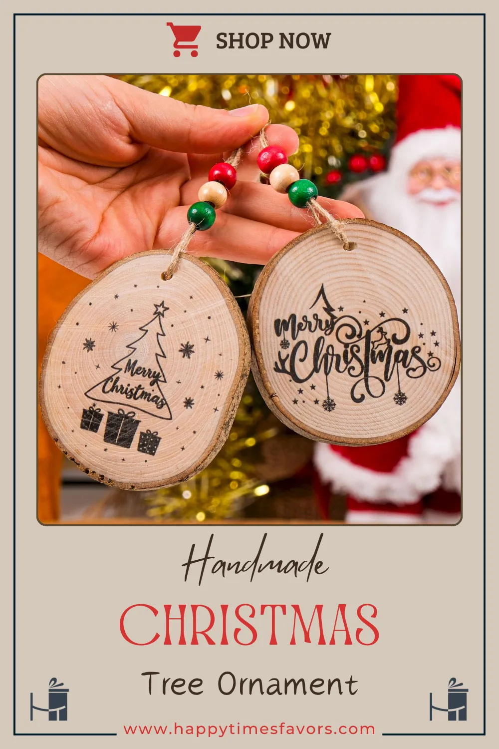 Personalized Wood Slice Ornaments, Christmas Tree Ornament, Christmas 2024 Decoration, Heirloom Keepsake, Gift Exchange, Gift Idea, Xmas Tree