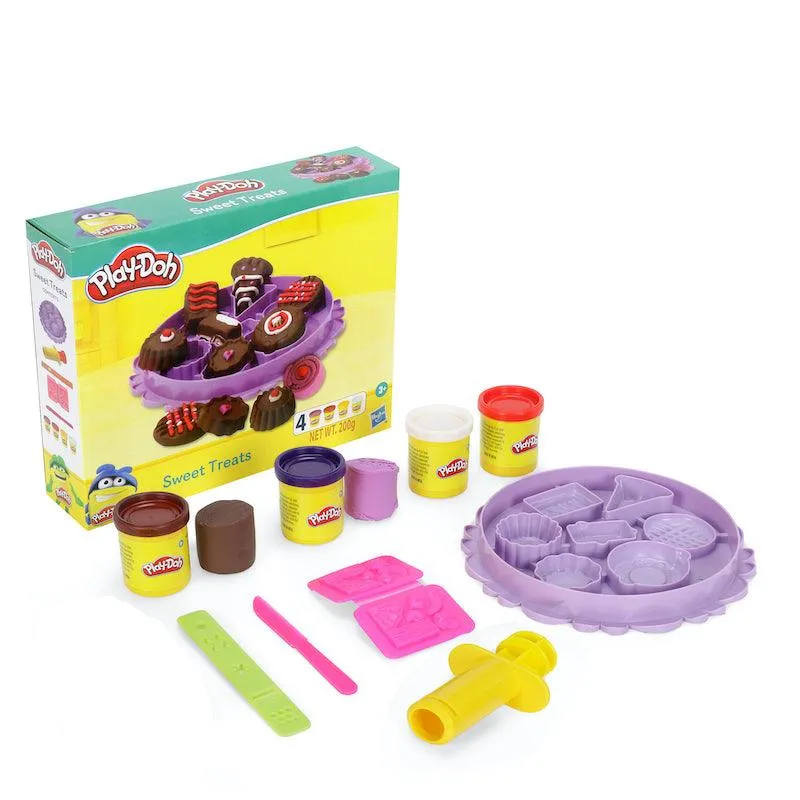 Play-Doh Sweet Treats Playset for Kids 3 Years and Up with 4 Non-Toxic Colors