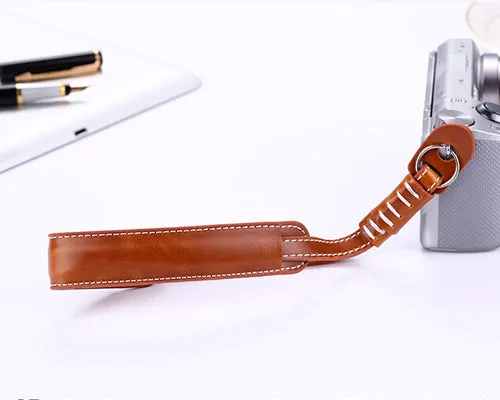 Retro Leather Camera Wrist Hand Strap