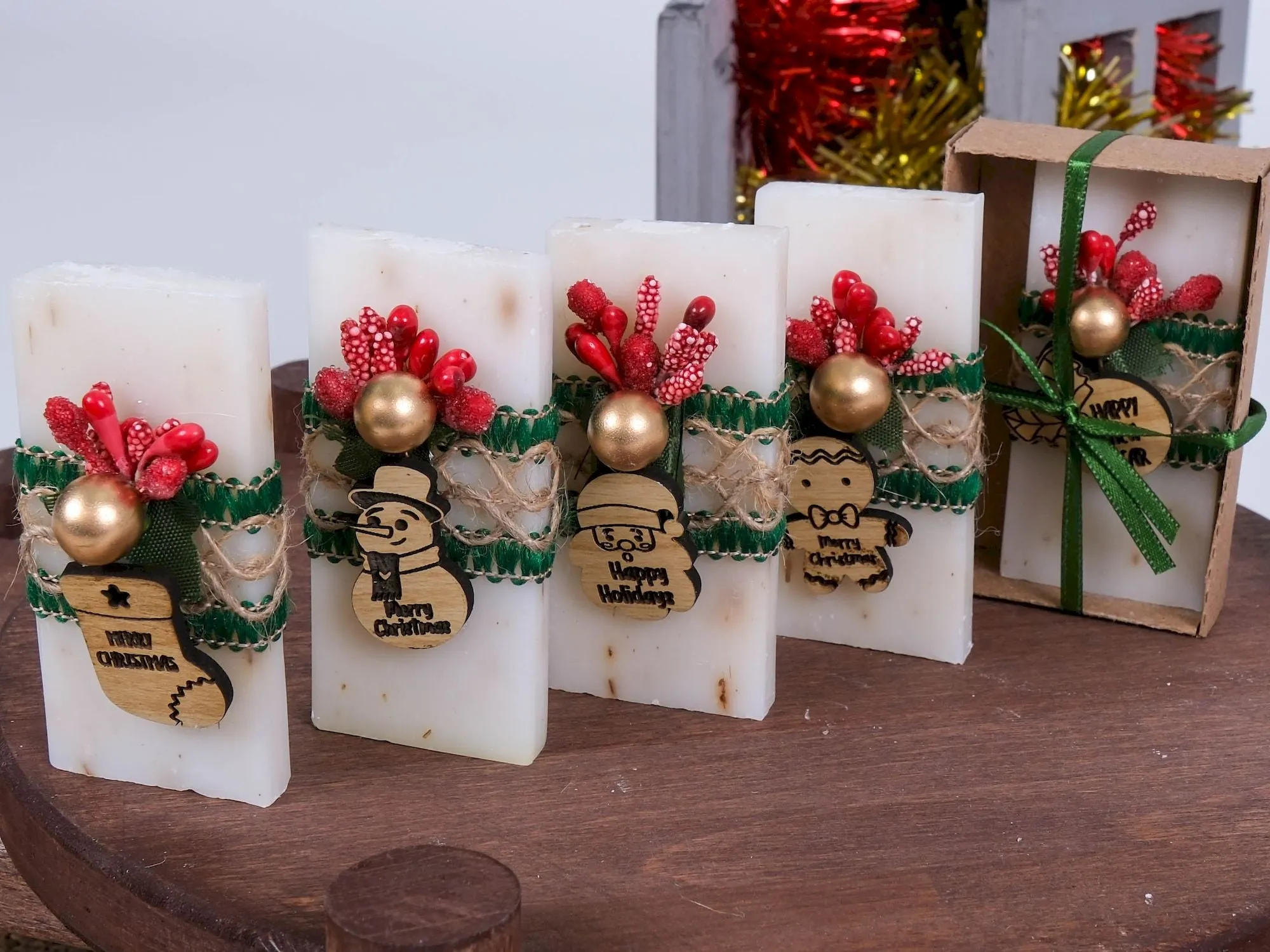 Scented Soaps for Christmas Gifts, Personalized Gift, Christmas Decoration, Noel Gift, Christmas Favor, Xmas Gift, Xmas Decorations, Holiday Decor