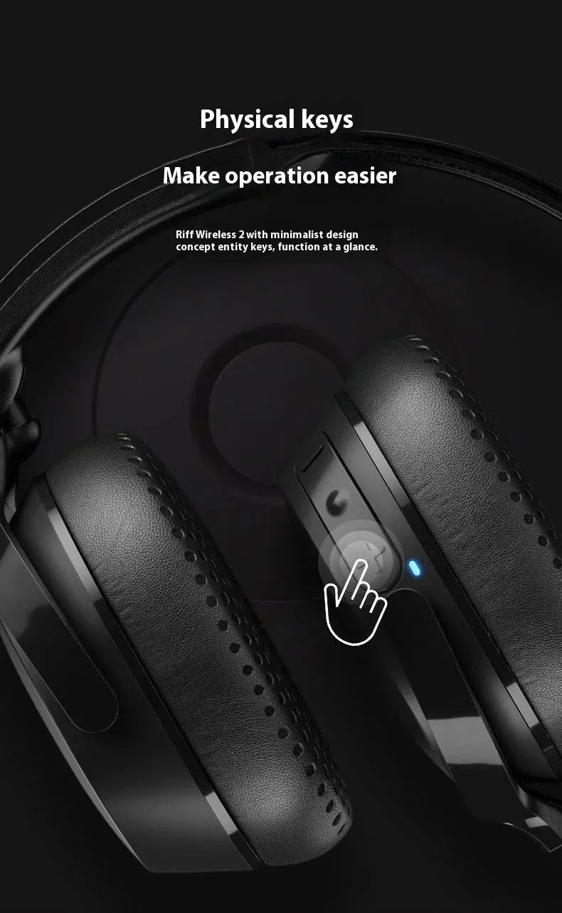 Skullcandy Riff 2 – Wireless Bluetooth Headphones for Gaming, Music, Travel. Perfect Gift