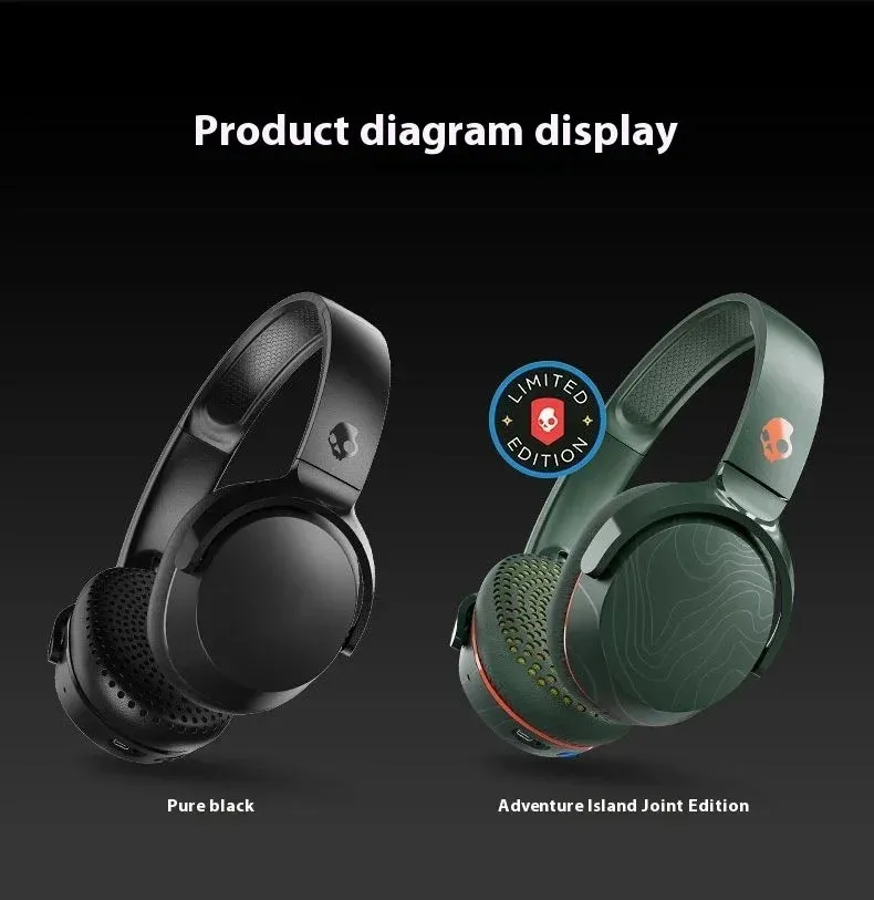 Skullcandy Riff 2 – Wireless Bluetooth Headphones for Gaming, Music, Travel. Perfect Gift