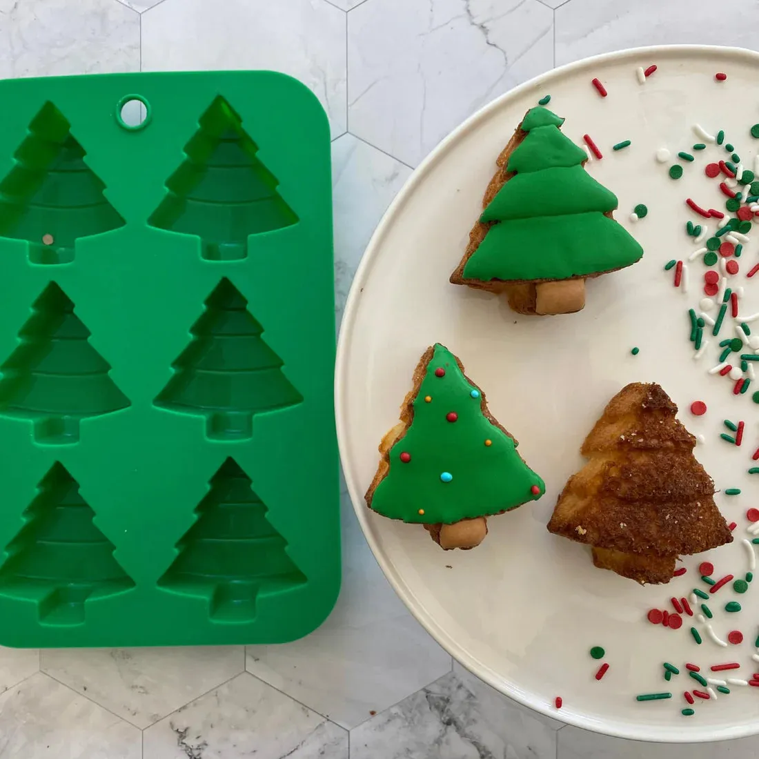 Winter Wonderland Holiday Tree Cupcake Mold